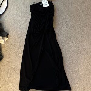Zara Black slit skirt